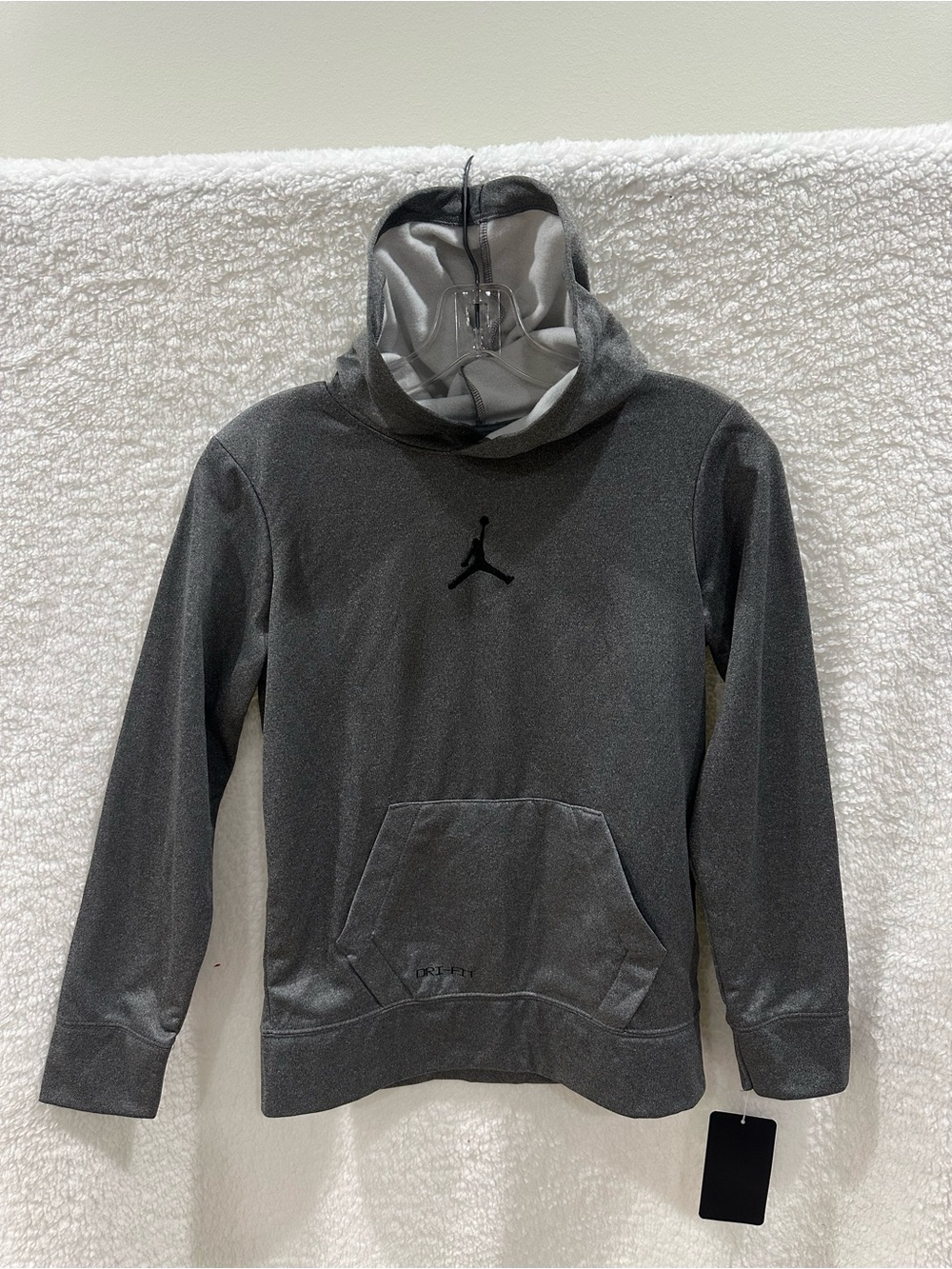 Nike Jordan Boys Gray Hooded Sweatshirt
